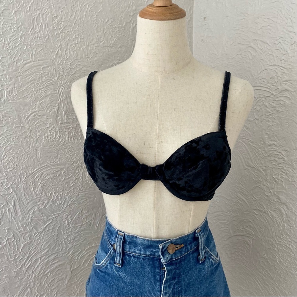 Vintage Victoria's Secret Crushed Velvet Bra